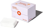 White Rabbit - NAKED COTTON Textured - Perforated Facial Cotton Pads - For Makeup Remover, Toner, Mask - 100% Cotton, Unbleached, Lint-Free - Exfoliating & Durable - Natural & Cruelty-Free - 100 Count