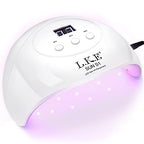 Wisdompark UV Light for Nails,UV LED Nail Lamp, Nail Dryer Professional Nail UV Light for Gel Polish with Adapter Gel Nails 3 Timers