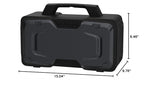 BUGANI Bluetooth Speaker, 80W Powerful Portable Wireless Speakers IPX7 Waterproof Speaker, Outdoor Loud Speakers with Handle 24H Playtime, Support Microphone AUX USB Suitable for Party, Pool, Black