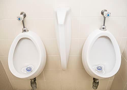 Urinal Screen Deodorizer (24 Pack) with Urinal Cakes Ocean Breeze Scent, Anti-Splash Urinal Deodorizer