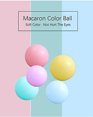 MoonxHome Ball Pit Balls for Toddlers, BPA Free Crush Proof Plastic Toy Balls for Ball Pit, Children's Pool Water Toys, Macaron Ocean Balls for Play Tent 2.15 Inch Pack of 100…