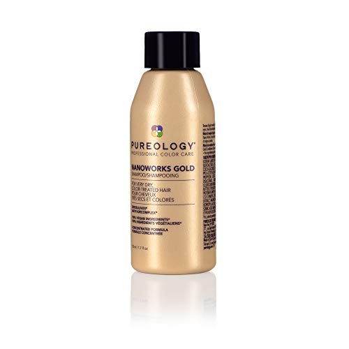 Pureology Nanoworks Gold Shampoo | For Very Dry, Color-Treated Hair | Renews Softness & Shine | Sulfate-Free | Vegan