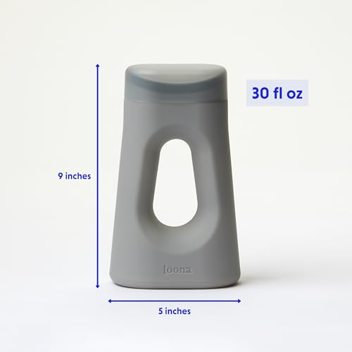 Loona Premium Female Urinal - Quiet, No Splash Design for Women - Ideal for Bedside, Travel, and Outdoor Use - Moon Grey - HSA/FSA Eligible
