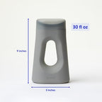 Loona Premium Female Urinal - Quiet, No Splash Design for Women - Ideal for Bedside, Travel, and Outdoor Use - Moon Grey - HSA/FSA Eligible