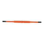 Klein Tools 32293 Insulated Screwdriver, 2-in-1 Screwdriver Set with Flip Blade, #2 Phillips and1/4-Inch Slotted Tips, Double-Ended Blades