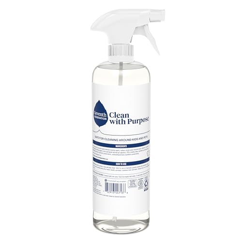 Seventh Generation All Purpose Cleaner, Biodegradable Formula, Free & Clear, 23 oz (Pack of 4)