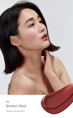 Glowy Ampoule Tint, Water-based Glowy Lip Stain (Brown Red)