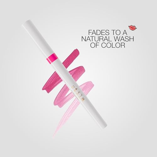 stila Calligraphy Lip Stain Long-Lasting Tint, Moisturizing, Transfer-Proof, Lightweight, Sheer Buildable Color, Fades to a Natural Wash of Colors
