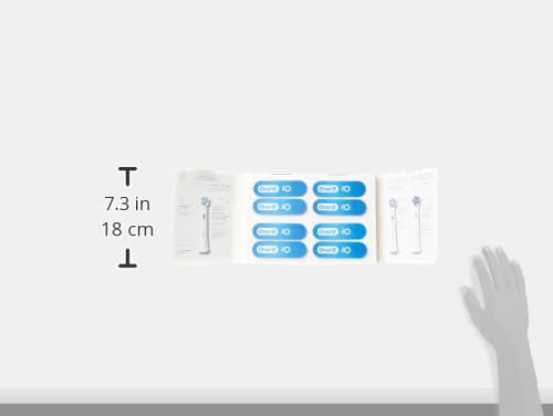 Oral-B iO Ultimate Cleaning Electric Toothbrush Heads, 8 Pieces, Ultimate Tooth Cleaning, Toothbrush Attachment for Oral-B Toothbrushes, Letterbox Enabled Packaging, Black