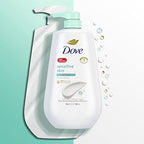 Dove, Body Wash for Softer and Smoother Effectively Washes Away Bacteria While Nourishing Your, Sensitive Skin, 34 Fl Oz (Pack of 3)