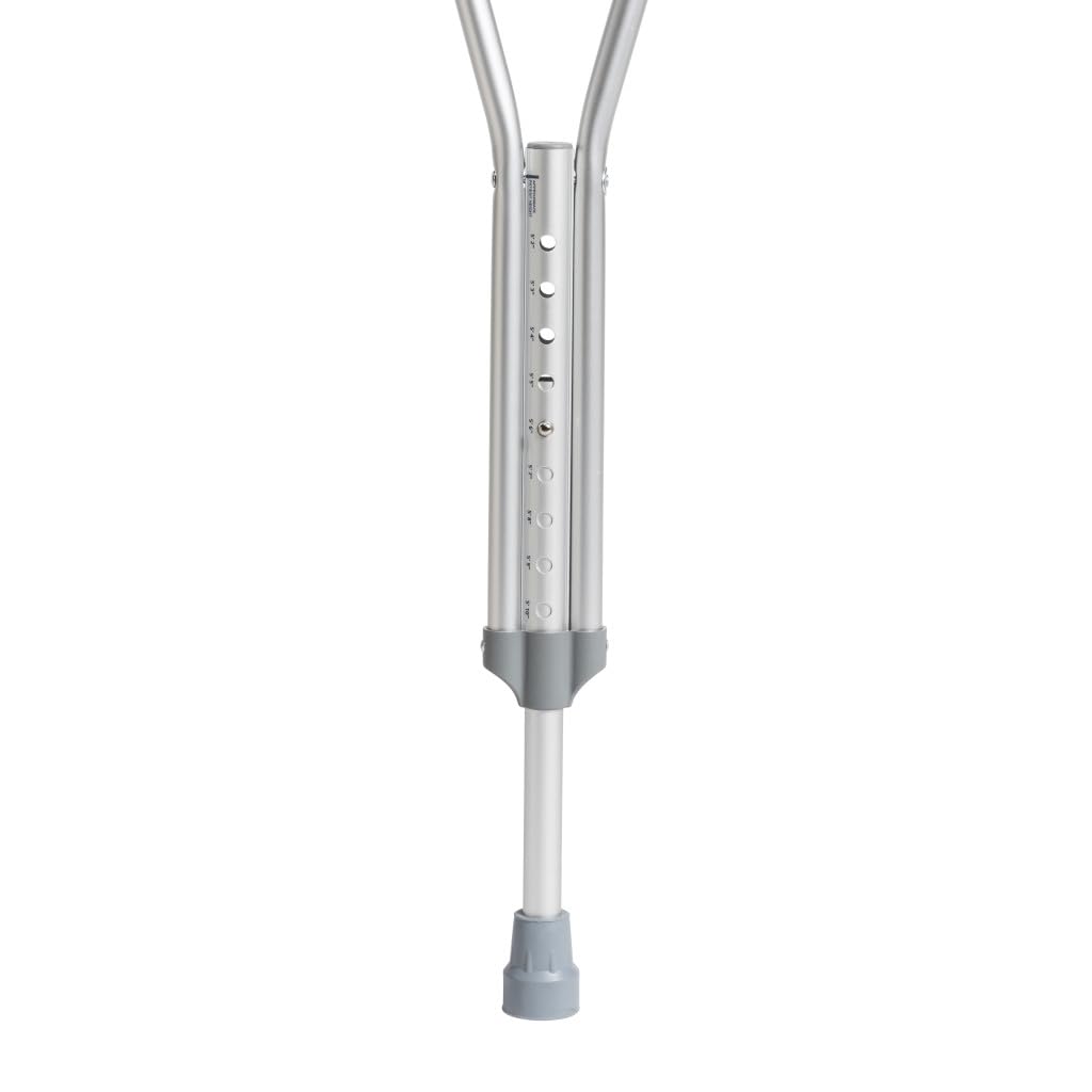 Hugo Mobility Adjustable Tall Crutches For Walking, Tall Adult Walking, Comfortable Lightweight with Underarm Pad and Hand Grip, For Users Over 6 Feet