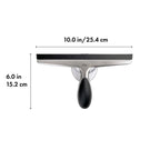 OXO Good Grips Stainless Steel Squeegee - All-Purpose for Bathroom, Glass Shower Doors, Mirrors, Tiles, Countertops and Car Windows - Streak Free