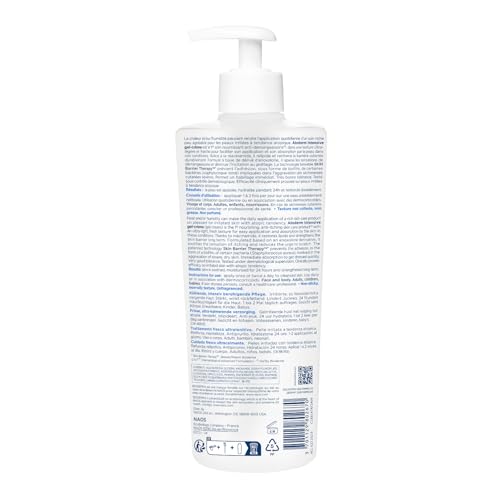 Bioderma Atoderm Intensive Gel-Cream, Soothing Body Moisturizer for Dry to Atopic Sensitive Skin, 24-Hour Hydration, 16.9 Fl Oz