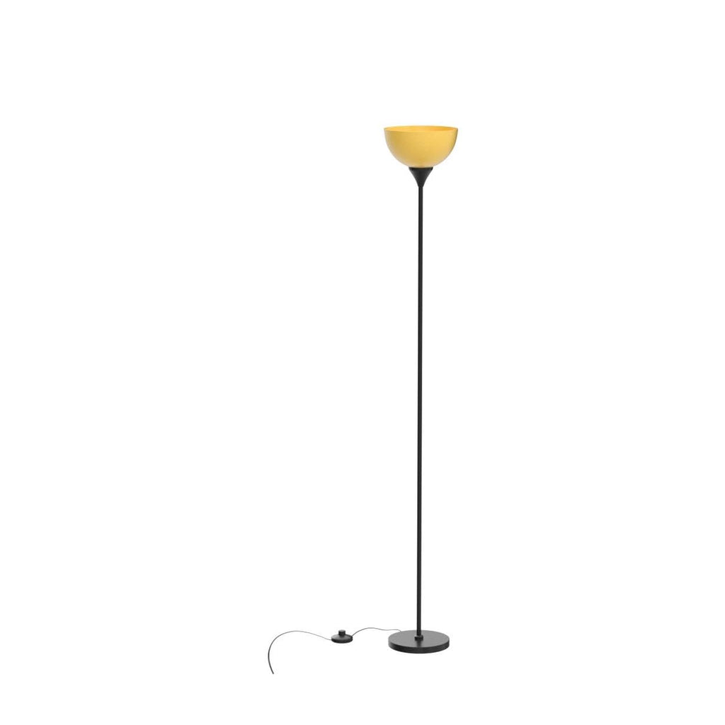 PESRAE Floor Lamp, Remote Control with Stepless Color Temperatures and Brightness, Torchiere lamp for Bedroom, Living Room, Bulb Included (Matte Black)