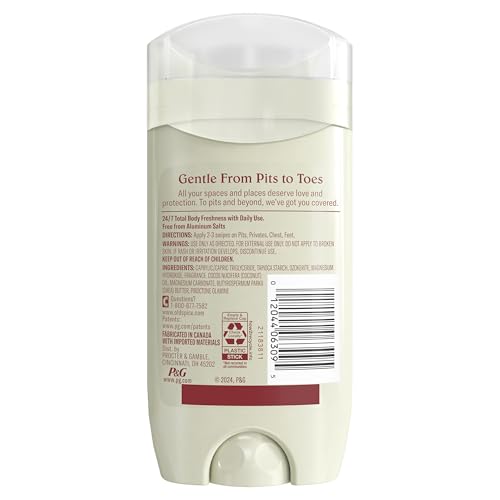 Old Spice Whole Body Deodorant for Men, Total Body Deodorant, Mandarin + Sandalwood, Aluminum Free Deodorant Stick for 24/7 Freshness // Dermatologist Tested Whole Body Deodorant, 3.0 oz