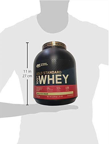 Optimum Nutrition Gold Standard Whey Vanilla Ice Cream - 5 lbs