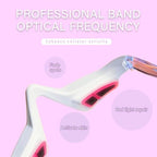 Revital Eyes Red Light Glasses, Revitaleye Therapy Advanced Under-Eye Renewal Therapy,Revitaleyes Microcurrent Eye Beauty Device, Diminishes Dark Circles and Wrinkles, Universal Size, White