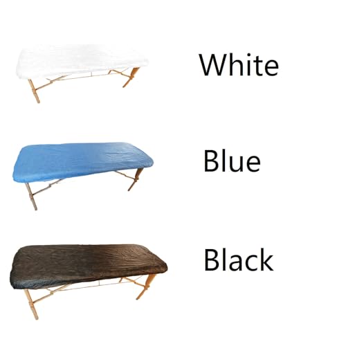 Case of 100 Disposable Fitted Massage Table Sheets Bed Covers 82 x 35 inches Blue