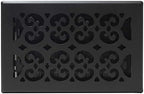Decor Grates STH610 Classic Collection Floor Register, 6x10 Inches, Textured Black
