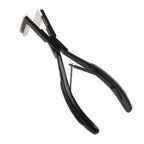 WENNALIFE Tape in Pliers Tape in Extension Tool, Tape in Clamp Tools for Hair Extension Pliers Tape in Hair Extensions Tools Kit Professional Flat Surface Sealing Clamp Tape in Tools for Hair, Black