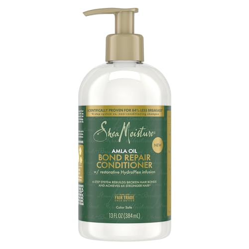 SheaMoisture Bond Repair System with Amla Oil, Shea Butter Conditioner, Shampoo & Bonding Oil for Smoothing Frizz, Repairing Damage