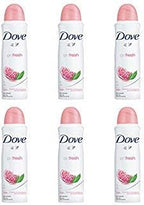 Dove Go Fresh Pomegranate & Lemon Verbena Deodorant Spray 150 ml / 5 oz (6-Pack)
