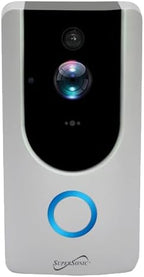 Supersonic SC-5000VD Smart WiFi Doorbell Camera, with 1080P HD Video Recording, Voice Call Intercom, Infrared Night Vision, Remote Monitor, Intercom, Trigger, Built-in SD Card, No Wire Connection