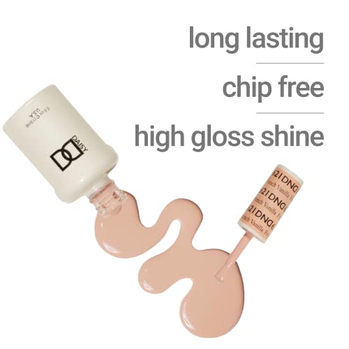 DND Gel Black Polish Set, UV/LED GelPolish and Air Dry Nail Lacquer, Matching Chip-Free Polish Duo, 0.5 Fl Oz Each
