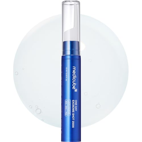 medicube Zero Exosome Shot 25,000 PPM Spicule Facial Serum | Liquid Skin Booster Serum | Exosome, AHA+BHA+PHA | Pore Care, Dead Skin Cells, Skin Texture | Korean Skin Care 0.43 fl.oz