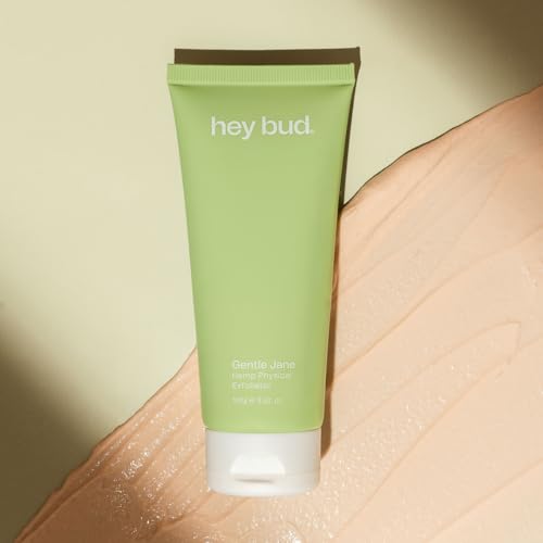 Hey Bud Skincare Gentle Jane, Hemp Exfoliator, Gently Smooths and Refines Skin, Vegan and Cruelty Free (3.52 oz)