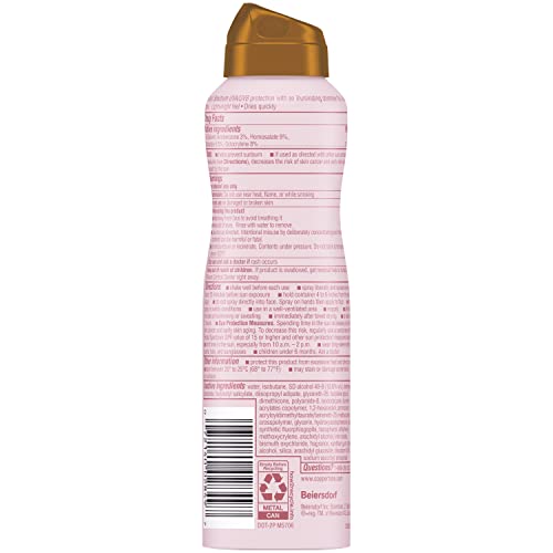 Coppertone Glow Shimmer Sunscreen Spray SPF 30, Water Resistant Broad Spectrum SPF 30 Spray Sunscreen, Free From Parabens, PABA, Phthalates, Octinoxate and Oxybenzone, 5 Oz Bottle, Pack of 2