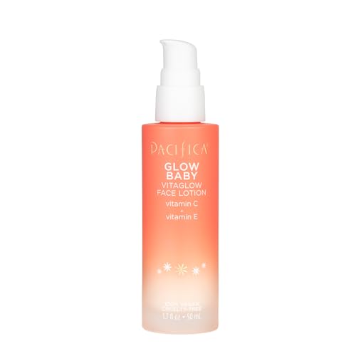 Pacifica Face Moisturizer - Vitamin C Face Lotion Glow Baby VitaGlow Face Moisturizer Glow Recipe, Vitamin E, Antioxidants, Dermatologist Tested 1.7 oz