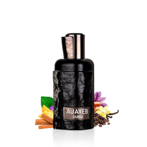 Lattafa Ajayeb Dubai Eau de Parfum Spray for Men, 3.4 Ounce