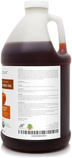 velona Pumpkin Seed Oil USDA Certified Organic - 64 fl oz | 100% Pure and Natural Carrier Oil | Unrefined, Cold Pressed