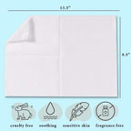 Disposable Dry Wipes, 200 Pack – Ultra Soft Non-Moistened Cleansing Cloths for Adults, Incontinence, Baby Care, Makeup Removal – 9.5" x 13.5" - Hospital Grade, Durable – by ProHeal