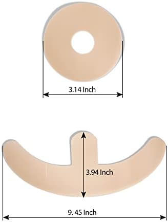 Silicone Scar Sheets for Breast - 8 Pack, Including 4 Areola Soft Strips & 4 Anchor Sheets