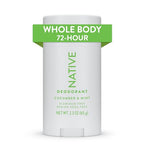Native Whole Body Deodorant Stick Contains Naturally Derived Ingredients, Deodorant for Men and Women | 72 Hour Odor Protection, Aluminum Free with Coconut Oil and Shea Butter | Cucumber & Mint