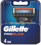 Gillette ProGlide Men’s Razor Blade Refills, 4 Count, with 5 Anti-Friction Blades for a Close, Long-Lasting Shave