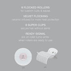 Conair Hot Rollers Hair Curlers for Long, Medium and All Hair | Heated Rollers with Hair Roller Clips Included | 2-inch Rollers | Amazon Exclusive