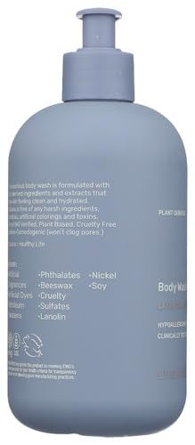 Body Wash, EWG Verified, Plant Derived, Hypoallergenic, Paraben-Free, Sulfate-Free, Petroleum-Free, Cruelty-Free, Lavender/Citrus Scent, 16oz