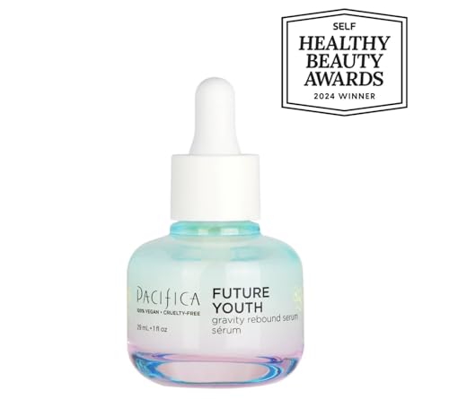 Pacifica Future Youth Gravity Rebound Face Serum – Multi-Peptide Firming Facial Serum for Fine Lines, Anti-Aging & Elasticity Vegan & Cruelty-Free Dermatologist Tested