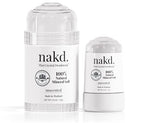 Stone – 2 Salt Crystal Deodorant Sticks, 4.25 oz. Regular + 2.5 oz. Travel Size – All Natural Unscented and Aluminum Free for Women & Men