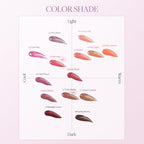 Heart Percent Dote On Mood One Way Glowy Tint, Glass-like High Shine Glossy Finish w/Long-Lasting Luminous Color Lip Stain for Glowy Look, #10.Fig Jam