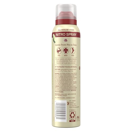 Old Spice Whole Body Deodorant for Men, Total Body Deodorant, Cucumber + Avocado, Aluminum Free Deodorant Spray for 24/7 Freshness // Dermatologist Tested Whole Body Deodorant, 3.5 oz