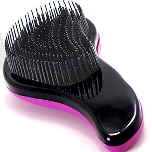 79STYLE 3pcs Detangler Brush Tangle Free Hair Brushes For Kids Knot Free No Pain Detangling Kids Hair Brush Combs For Women Curly Fine Hair (Size 7.4 Inch -Green)