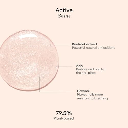 Manucurist Active Smooth™ 00 Nail Concealer Polish & Care - 2 in 1 Nude Nail Polish : Nail Strengthener and Growth - No Lamp - Ridge Filler for Nails - Natural Rosé Nail Polish