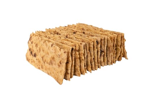 ARA-Z SANGAK No Seed Plain Crisps - Crunchy Toasted Flatbread Crackers 4-Pack, 18 Crackers Per Pack, by Breadmasters
