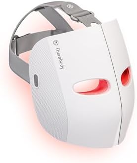 TheraFace Mask LED Light Therapy Skin Care Face Mask with Vibrating Massage - FSA Eligible Blue & Red Light Therapy for Face - LED Facial Massager for Wrinkles, Skin Tightening & Dark Spots
