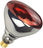 2 Pack Heat Lamp Infrared Bulbs Glass Lamp Bulb for Food Service, Brooder Bulb, Chicks, Pet, Bathroom, Light Therapy Use E26 Base, Flood Light Heat Lamp Bulb (Red, 250W)