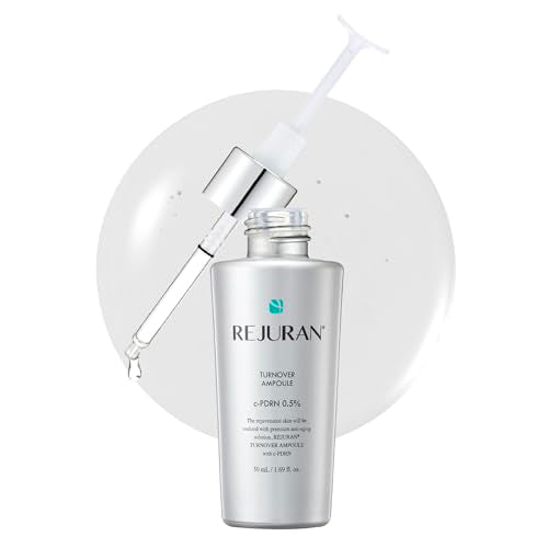 REJURAN® Turnover Ampoule, c-PDRN®, Larger Size for Extended Use (1.69 fl oz) - Anti-Aging Face Serum for Firmness, Radiance, and Youthful Skin, Korean Skin Care.